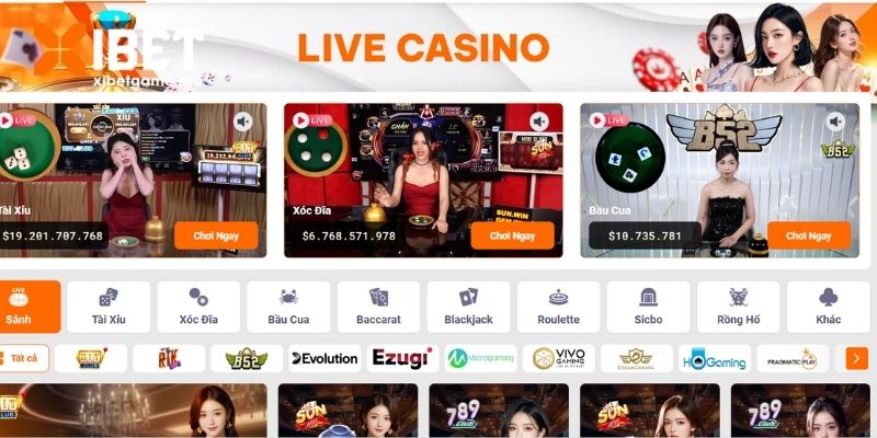 Giới thiệu đôi nét về casino tại nhà cái XIBET 